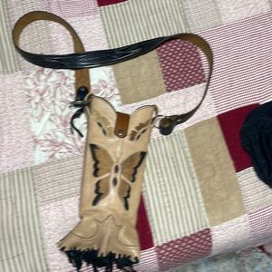 Purse made from vintage cowgirl boot